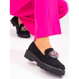 Vinceza svarta damskor med kristaller 1
