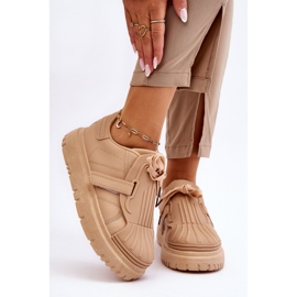 PG1 Moderiktiga sportskor för kvinnor Beige Genesis 1