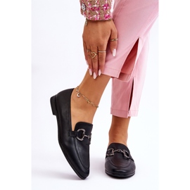 PG1 Klassiska Loafers för damer med svart Jamie-utsmyckning 1