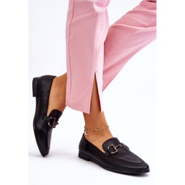 PG1 Klassiska Loafers för damer med svart Jamie-utsmyckning 2