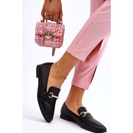 PG1 Damläder Loafers med dekorativa pärlor Svart Ishan 2