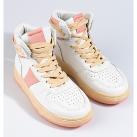 Shelovet höga vita sneakers för kvinnor 1