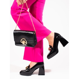 Pumpar på en stabil stolpe Vinceza svart 2