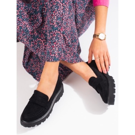 Vinceza svarta mockaskor för kvinnor 1