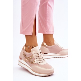 Naken Adley Studded Trainers beige 2
