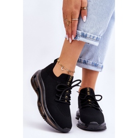 Slip-on sockskor för kvinnor GOE JJ2N4080 Svart 1