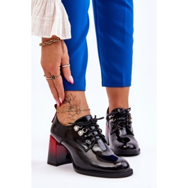 S.Barski Fashionabla svarta högklackade Darren 1