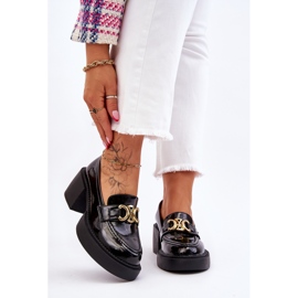 S.Barski Fashionabla pumps med massiva klackar svart Imani 2