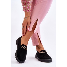 Slip-On Sneakers för kvinnor med utsmyckningar Svart Alena 2