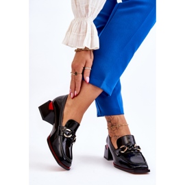 S.Barski Bekväma lågklackade pumpar Svart Valenti 2