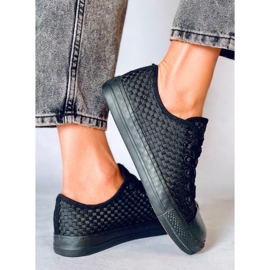 Sears Svarta enfärgade sneakers 2