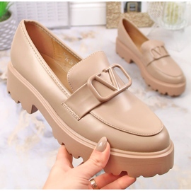 Vinceza 16380 beige högklackat dam och platåskor 1