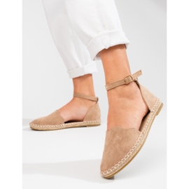Vinceza espadrillor för kvinnor med beige spänne 1
