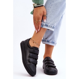 Klassiska kardborre sneakers Big Star LL274A206 Svart 1