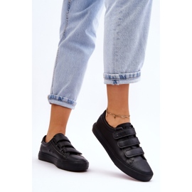 Klassiska kardborre sneakers Big Star LL274A206 Svart 2