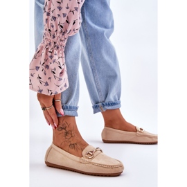 FC3 Klassiska mocka loafers med beige Arla utsmyckningar 2