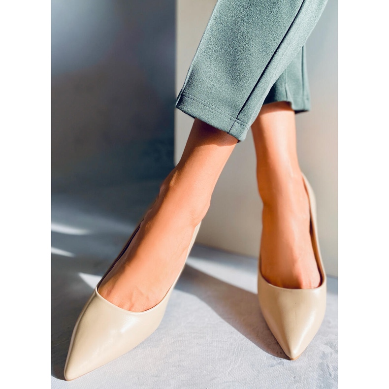 PA1 Althea Beige pumps med hög klack 1