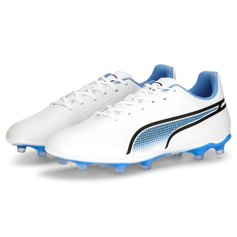 Puma King Match FG/AG M 107257 01 fotbollsskor vit vit 1