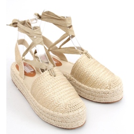 BM Seila Gold espadrilles damsandaler gyllene 1