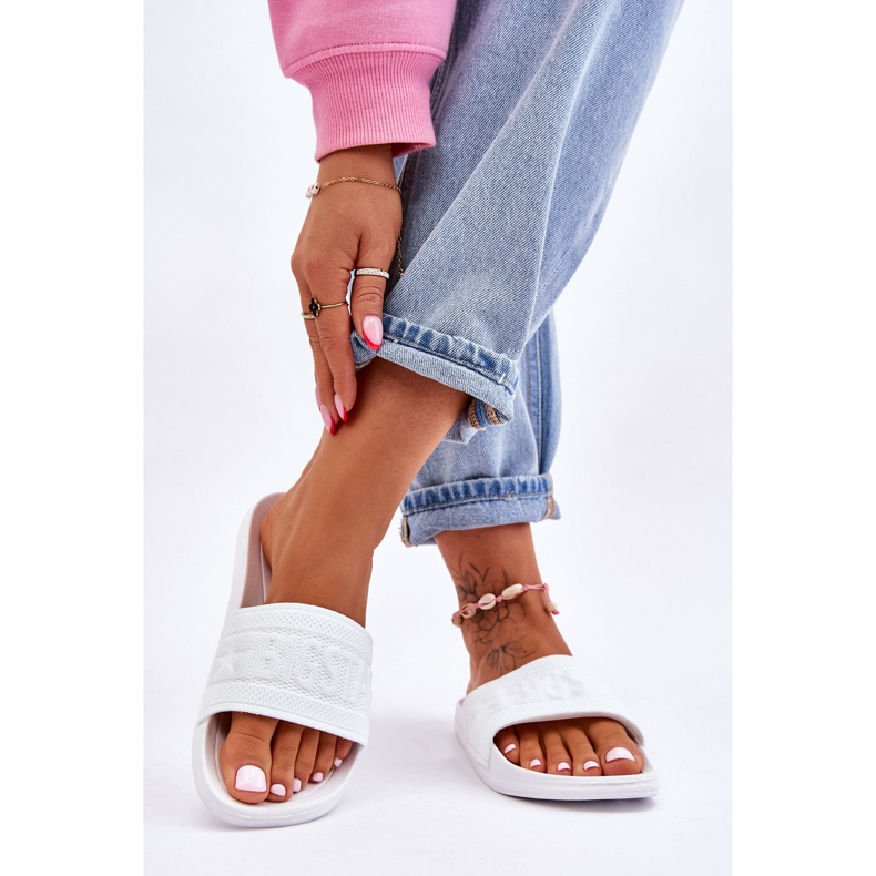 Fashionabla Big Star-tofflor för kvinnor LL274A159 Vit 2