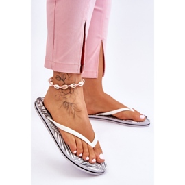 Fashionabla flipflops för kvinnor Big Star LL274818 Vit 2