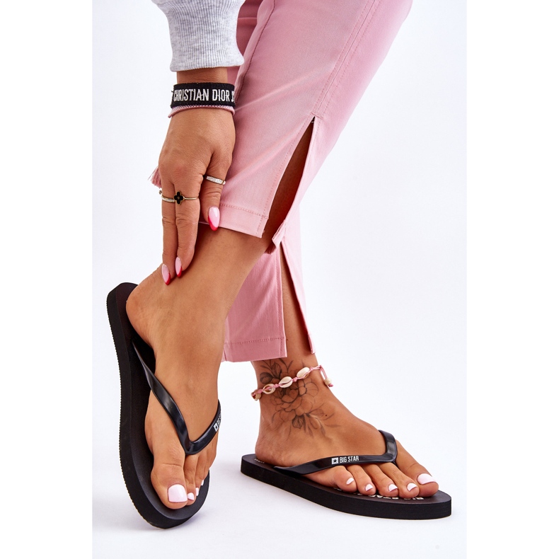 Bekväma Big Star Flip Flops LL274800 Svart 2