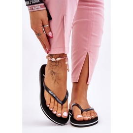 Lätt flipflops för damer Big Star LL274761 Svart 1