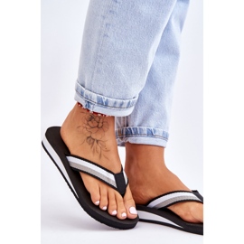 Kvinnors Big Star Platform Flip Flops LL274781 Svart 2