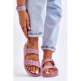 Lätt sandaler för kvinnor Big Star LL274744 Lila purpur 1