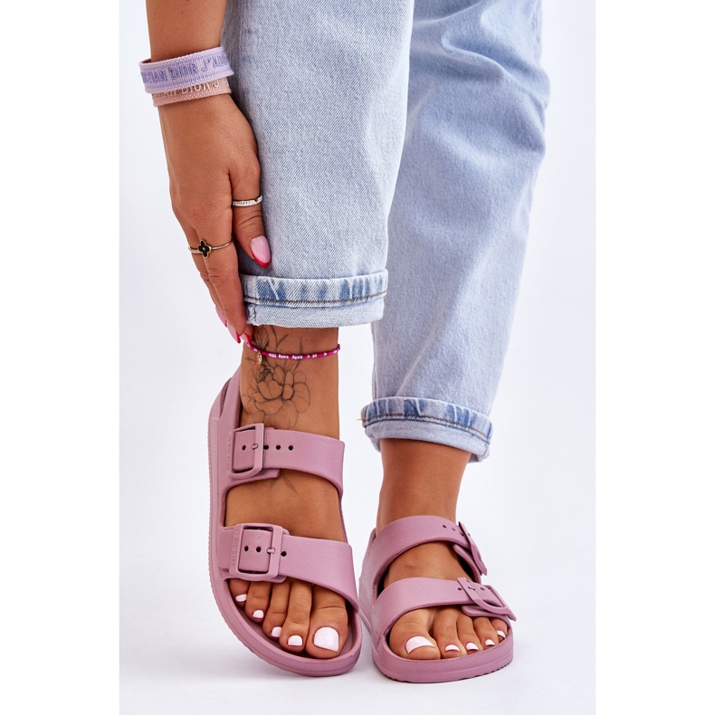 Lätt sandaler för kvinnor Big Star LL274744 Lila purpur 1