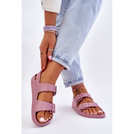 Lätt sandaler för kvinnor Big Star LL274744 Lila purpur 2