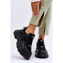 Sportskor på en massiv plattform GOE LL2N4030 Svart 2