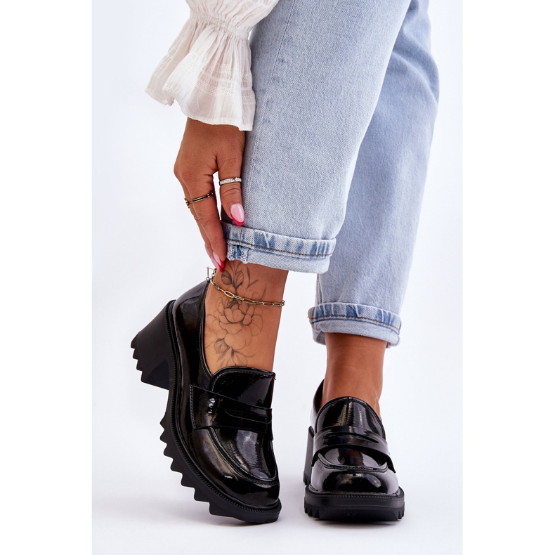 S.Barski Black Jay Patent Heels Loafers Pumps svart 1