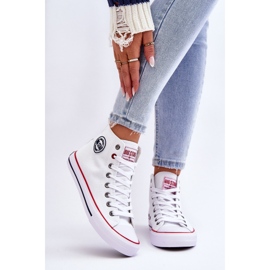 Klassiska High Top Sneakers för kvinnor Big Star T274026 Vit 2