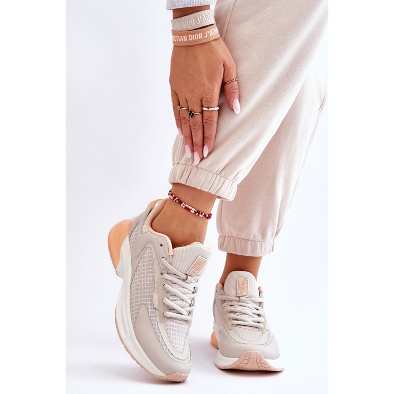 Bekväma Memory Foam System Big Star Sportskor LL274336 Beige 2