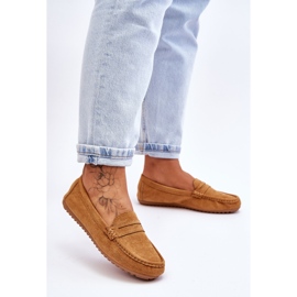 FC3 Dam Camel Ivana Classic Mocka Loafers brun 2