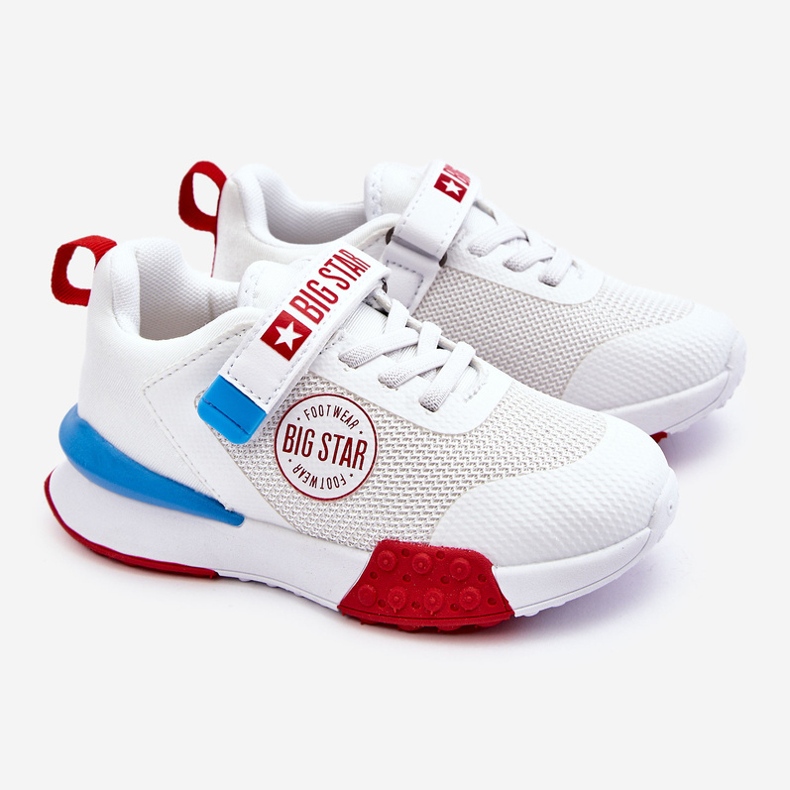 Låga barnsportskor Memory Foam System Big Star LL374213 Vit 1