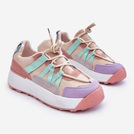 PS1 Sneakers i mocka för kvinnor Beige Rosa Rohan 1