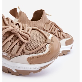 PS1 Slip-on Sock Sneakers Damer Mörk Beige Keaton 2