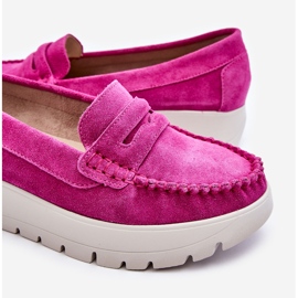 Lemar Fuchsia Milana Mocka Platform Loafers rosa 1