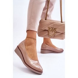 Vinceza Klassiska Patent Kilpumpar Beige Paola 2