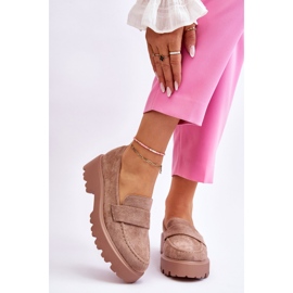 Vinceza Klassiska mocka Loafers Loafers Beige Corrin 1