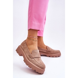 Vinceza Klassiska mocka Loafers Loafers Beige Corrin 2