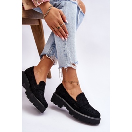 Vinceza Klassiska mocka Loafers Black Corrin svart 2