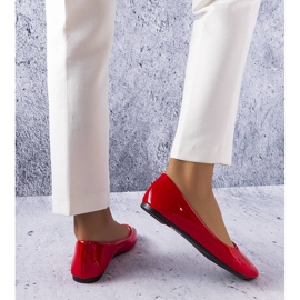 BM Méthot röda klassiska lackballerinor 1