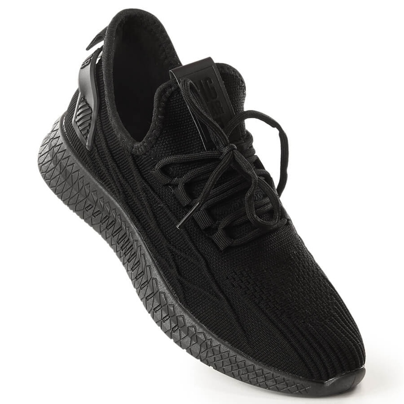 Svarta sport slip-on skor Big Star LL274711 1