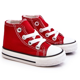 Höga Sneakers för barn Röda Filemon 8