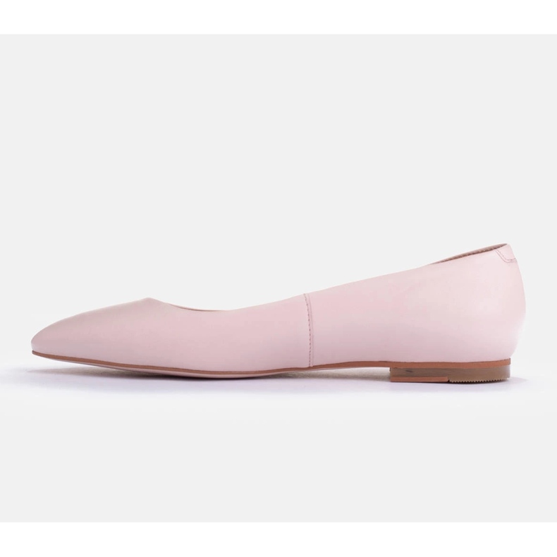 Marco Shoes Mjuka ballerinor i nakenläder beige 2