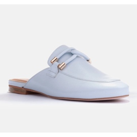 Marco Shoes Tofflor med dekoration blå 1