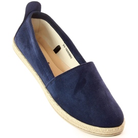 Marinblå Potocki 16009 slip-on espadrillor för kvinnor 1